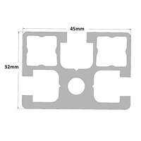 10-4532-0-48IN MODULAR SOLUTIONS EXTRUDED PROFILE<br>45MM X 32MM, CUT TO THE LENGTH OF 48 INCH